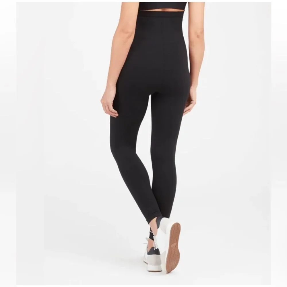 SPANX Women's Maternity Mama Look at Me Now Leggings Size M Black
